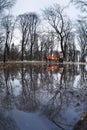 View from the original puddles Royalty Free Stock Photo